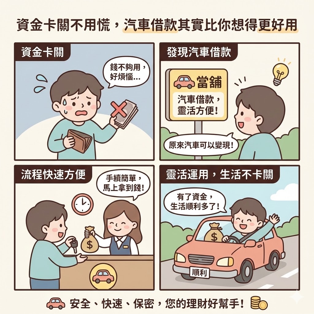 資金卡關不用慌，汽車借款其實比你想得更好用