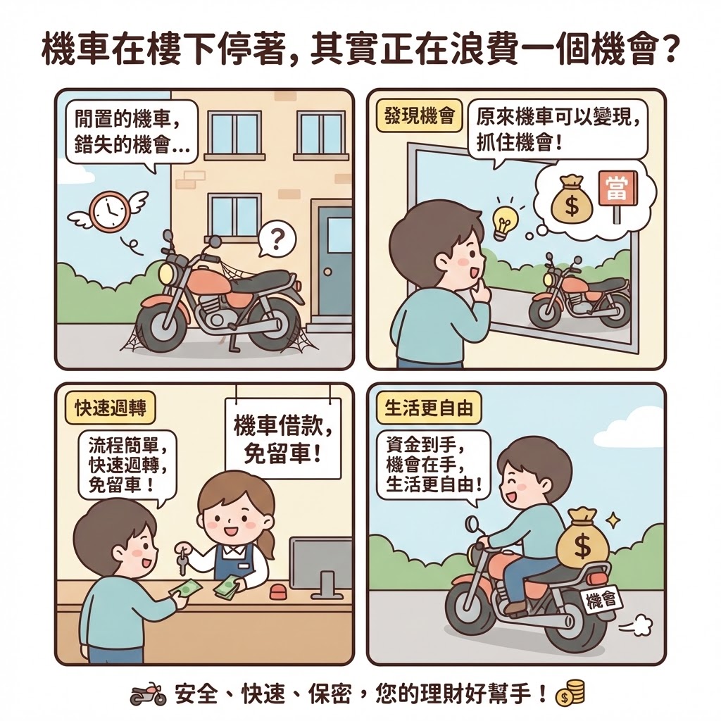 機車在樓下停著，其實正在浪費一個機會？