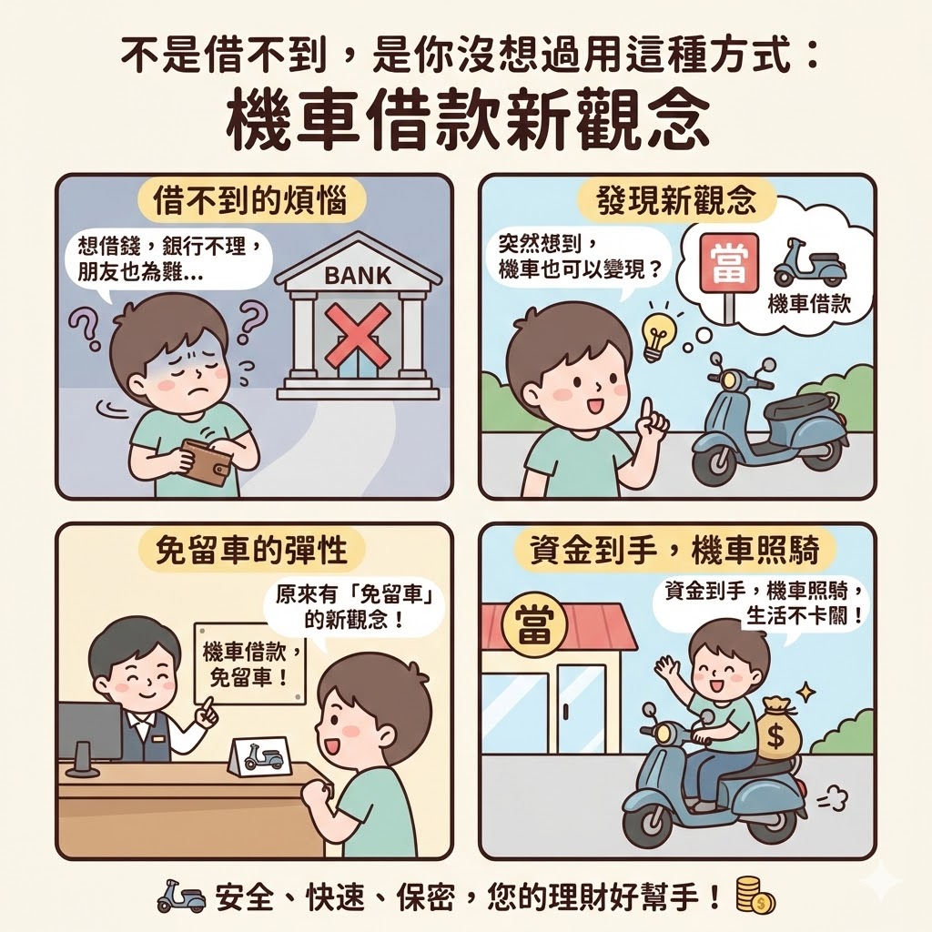 不是借不到，是你沒想過用這種方式：機車借款新觀念