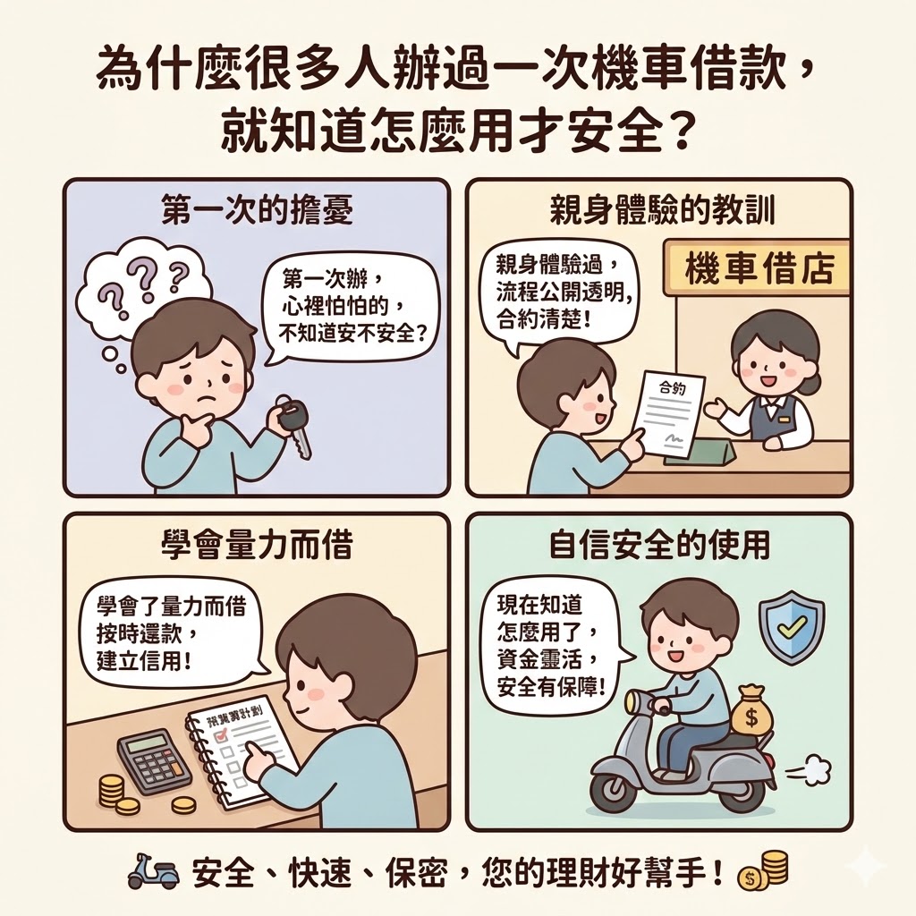 為什麼很多人辦過一次機車借款,就知道怎麼用才安全?
