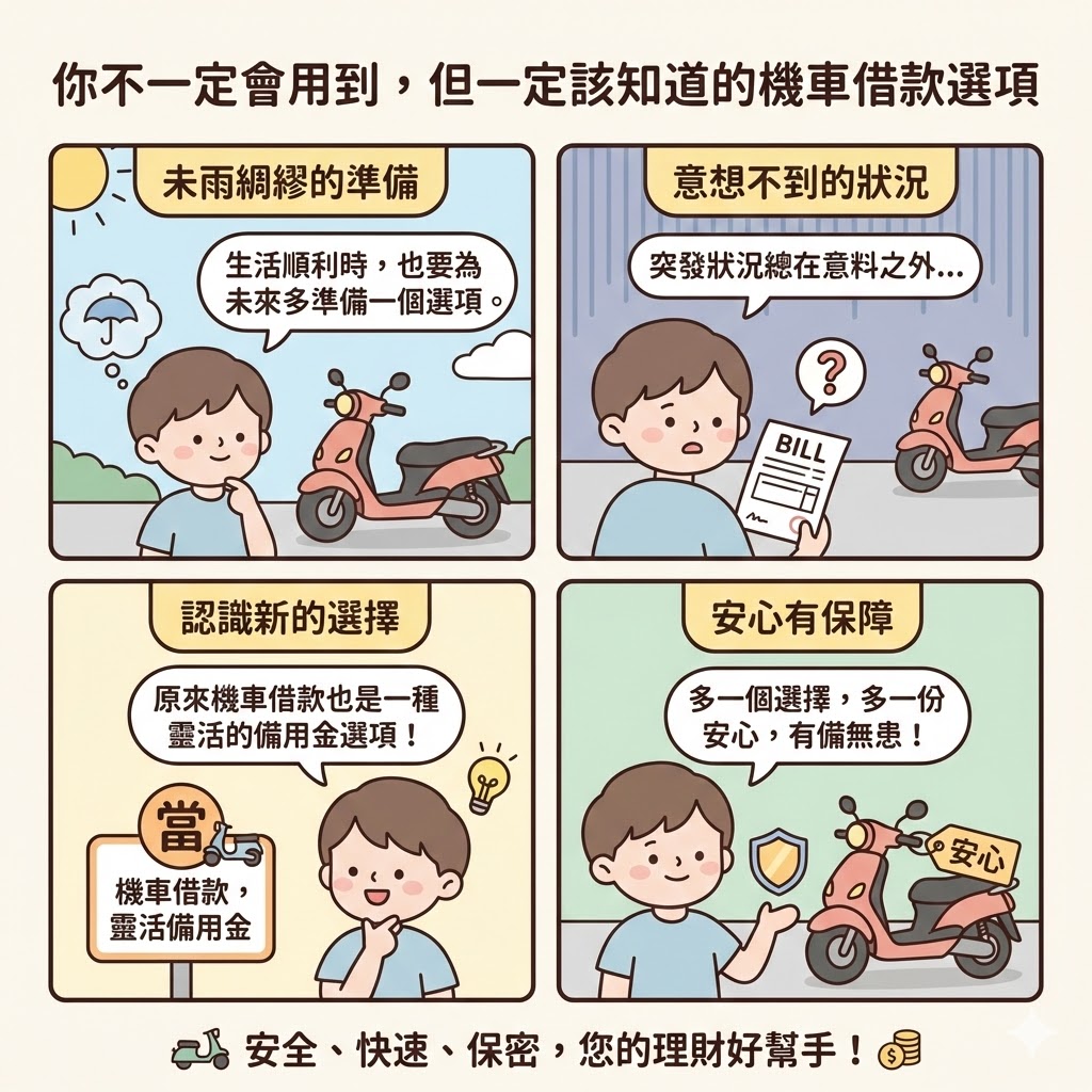 你不一定會用到,但一定該知道的機車借款選項