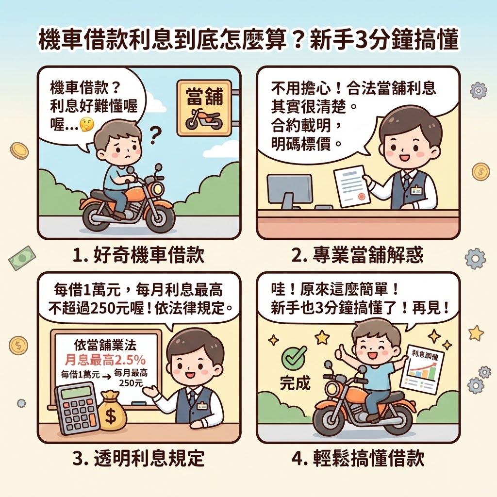 機車借款利息到底怎麼算?新手3分鐘搞懂