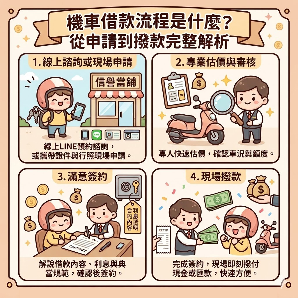 機車借款流程是什麼？從申請到撥款完整解析