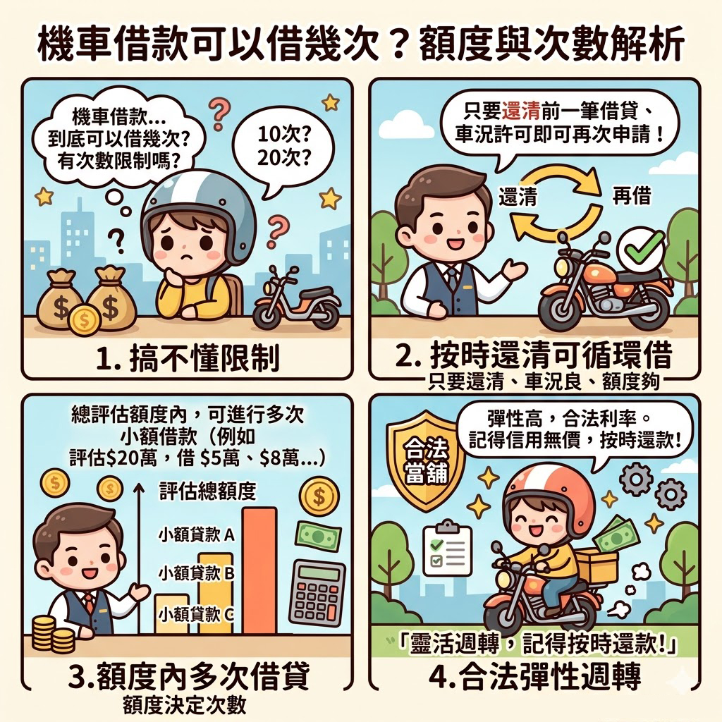 機車借款可以借幾次？額度與次數解析