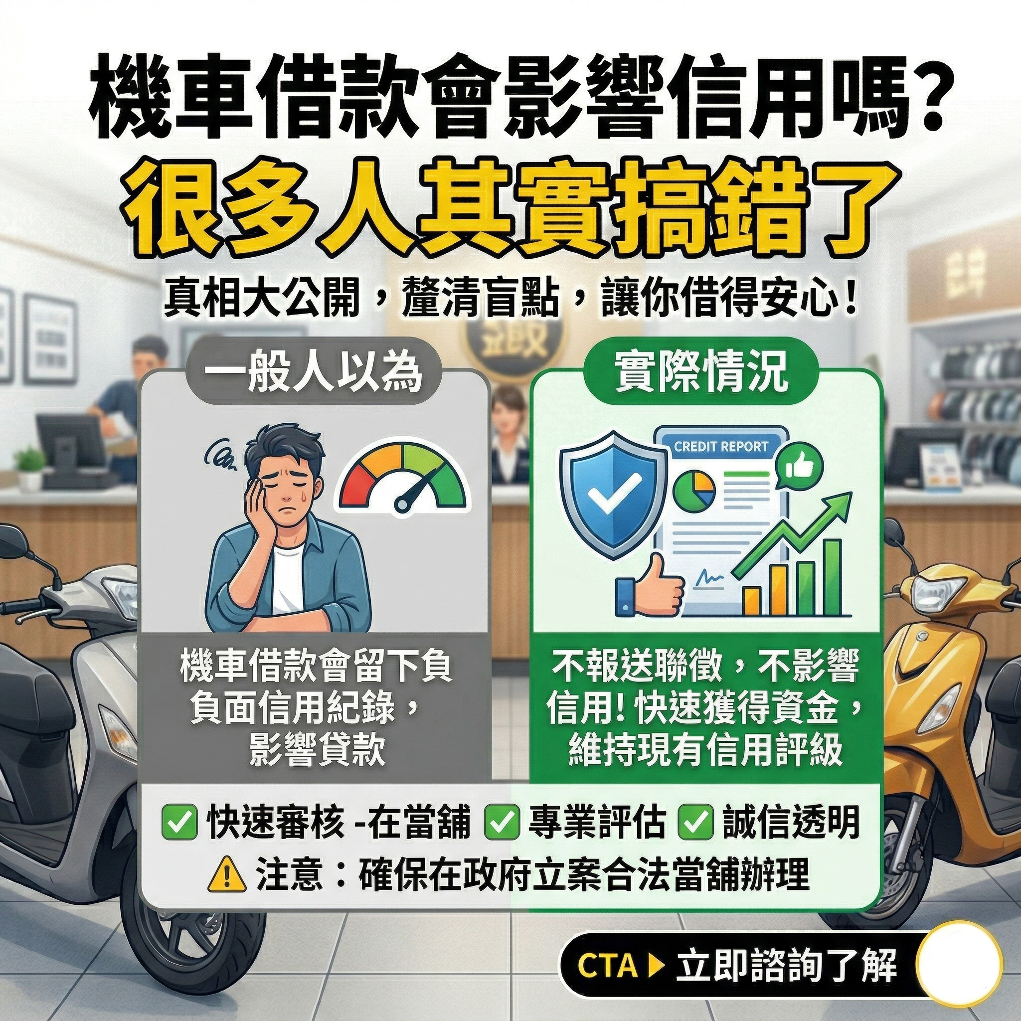 機車借款會影響信用嗎？很多人其實搞錯了