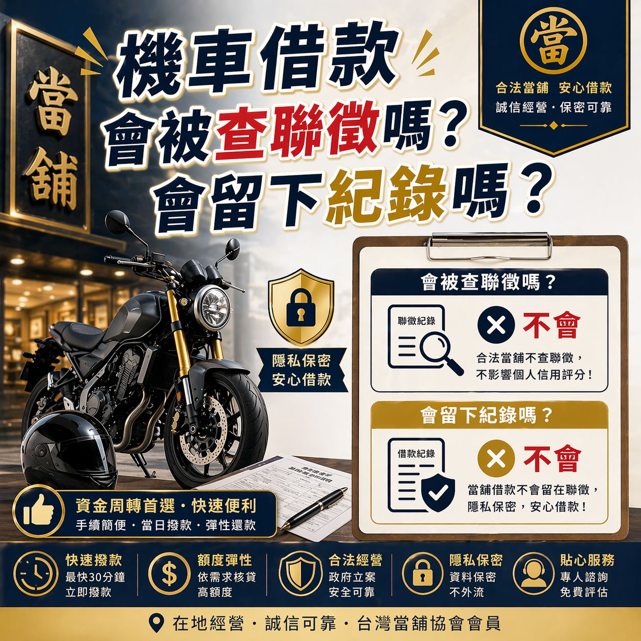 機車借款會被查聯徵嗎？會留下紀錄嗎？