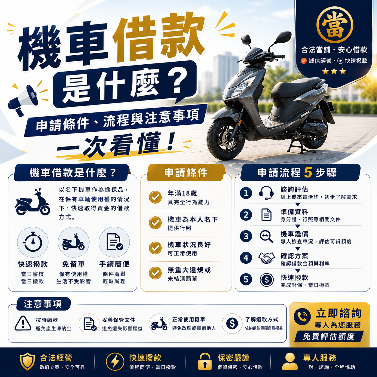 機車借款是什麼?申請條件、流程與注意事項一次看懂