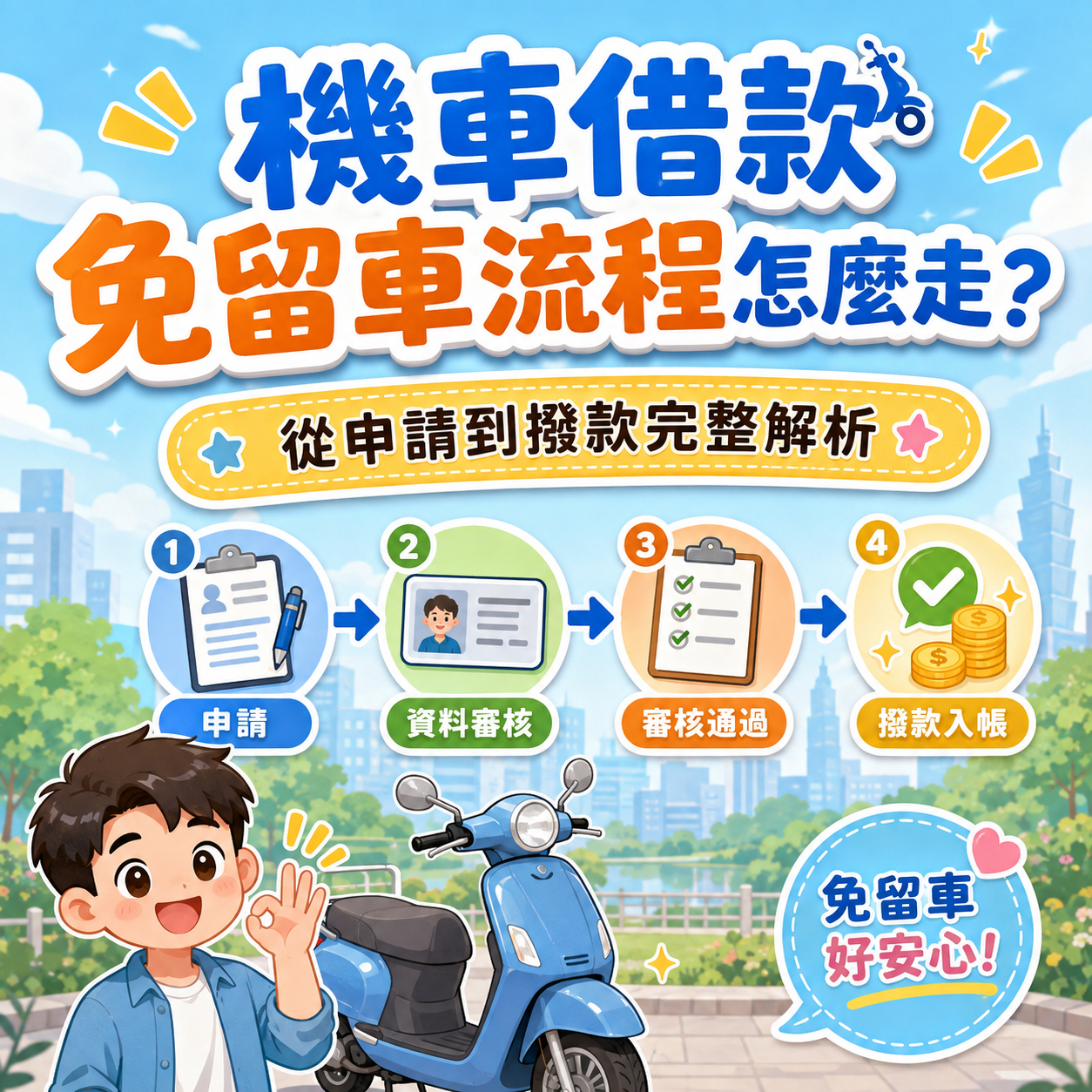 機車借款免留車流程怎麼走?從申請到撥款完整解析